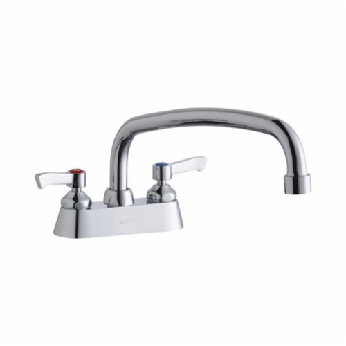 LK406AT12L2 Centerset Bathroom Faucet, Chrome Plated, 2 Handles, 1.5 gpm