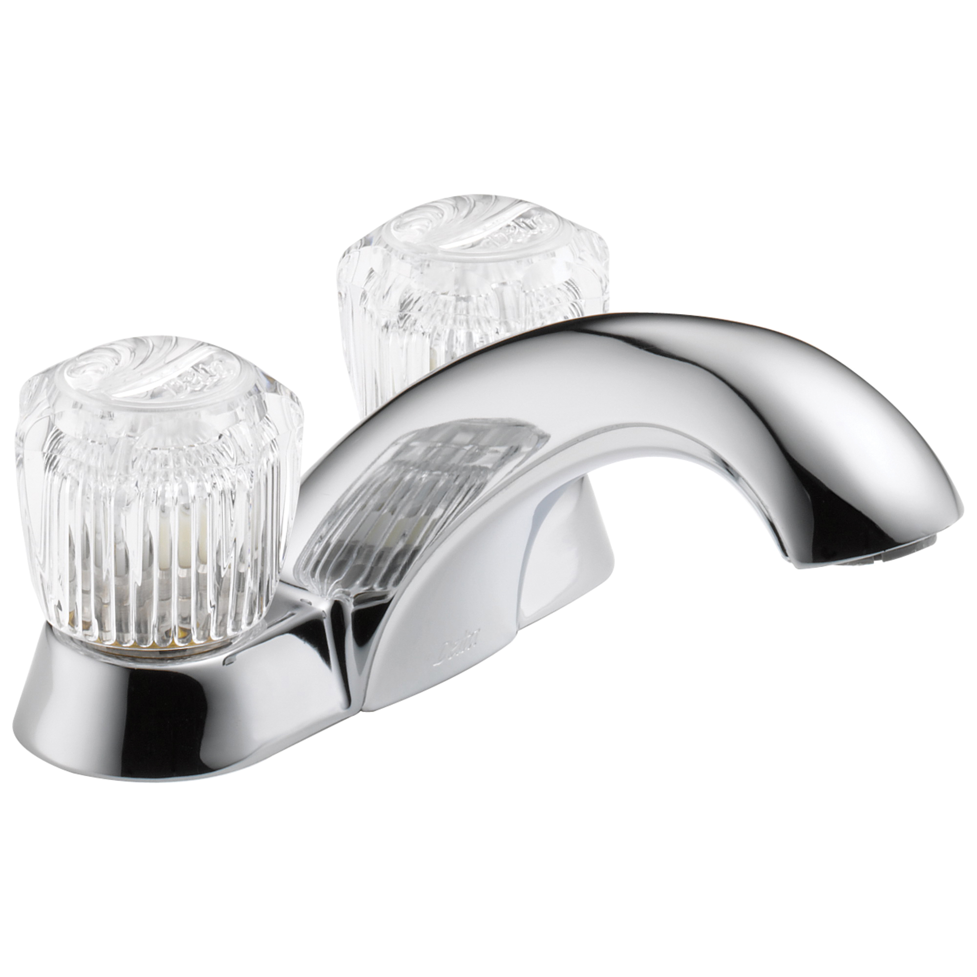 DELTA® 2502LF Centerset Lavatory Faucet, Classic, Chrome Plated, 2 Handles, 1.2 gpm