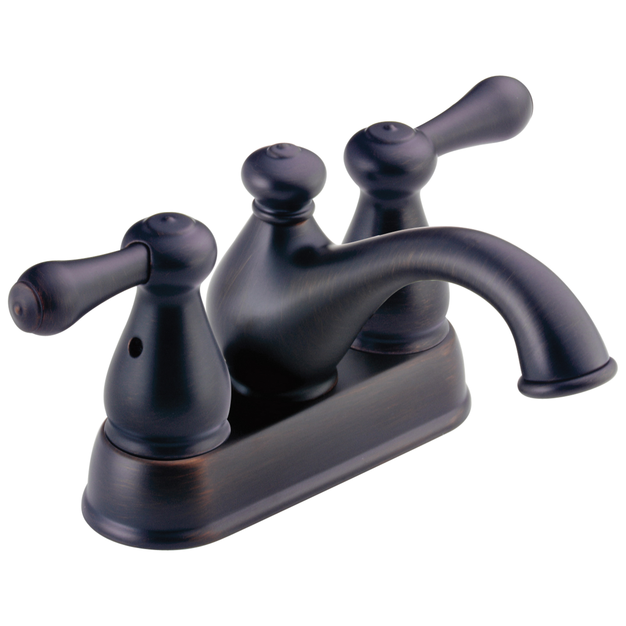 DELTA® 2578LFRB-278RB Centerset Lavatory Faucet, Leland®, Venetian Bronze, 2 Handles, 50/50 Pop-Up Drain, 1.2 gpm
