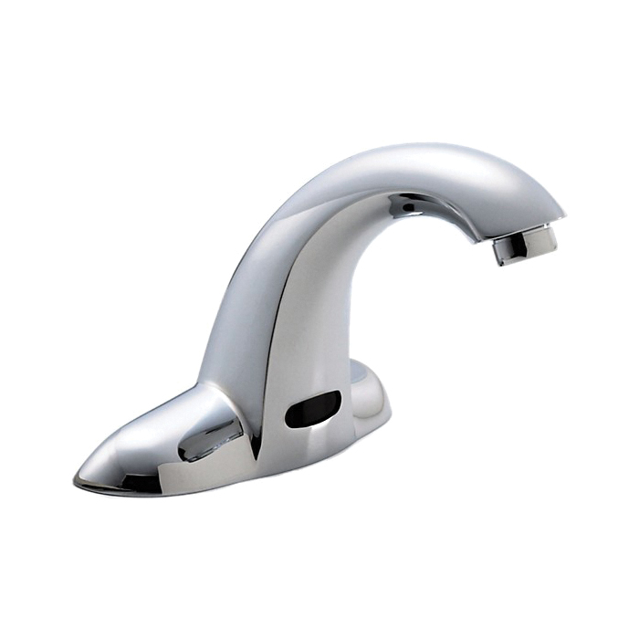 DELTA® 591T1250 Lavatory Faucet, 0.5 gpm, 5-9/32 in H Spout, 3 Faucet Holes, Chrome Plated, Function: Touchless