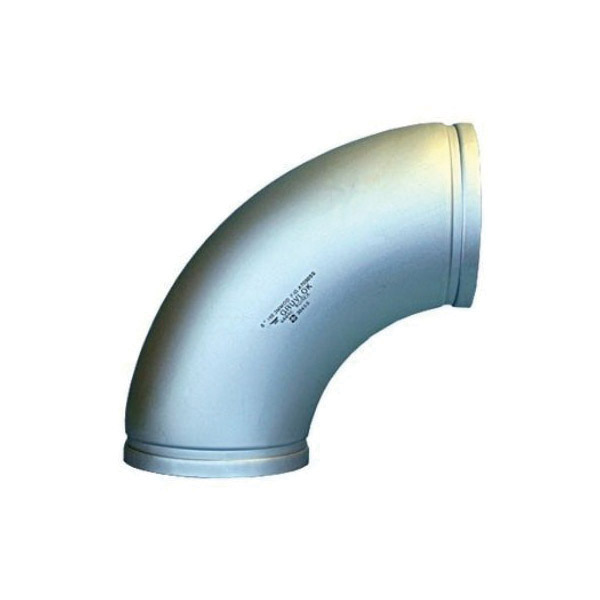 Gruvlok® 0390070084 FIG A7050SS FullFlow 90 deg Elbow, 4 in, Grooved, SCH 10, 304 Stainless