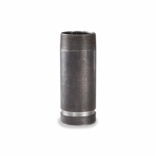 Adapter Nipple, 3 inx4 in L GroovedxThread, Carbon Steel, SCH 40/STD