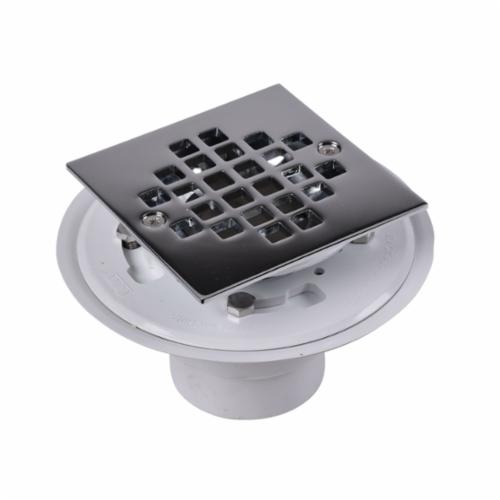 Oatey Part # 423232 - Oatey Round Gray Pvc Shower Drain With 4-3