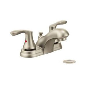 CFG 40225BN Lavatory Faucet, Cornerstone™, Brushed Nickel, 2 Handles, Pop-Up Drain, 1.2 gpm