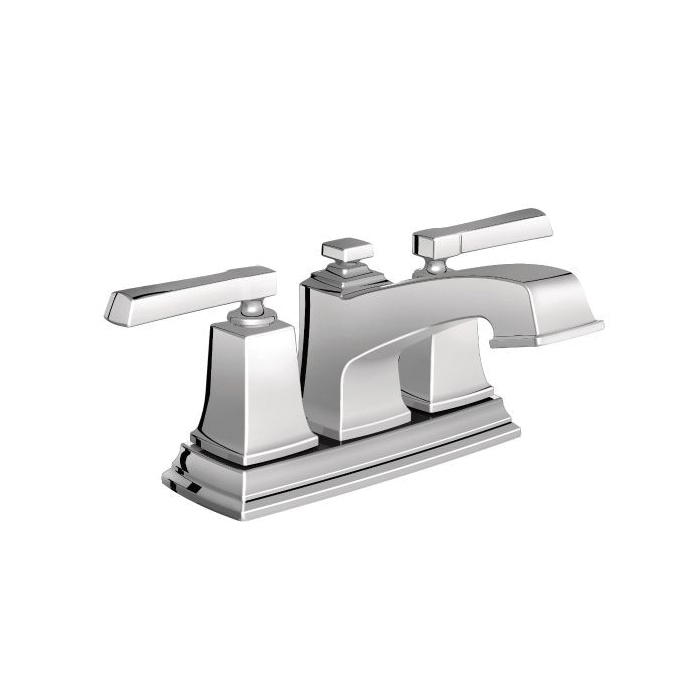 Moen® 6010 Centerset Bathroom Faucet, Boardwalk™, Chrome Plated, 2 Handles, Pop-Up Drain, 1.5 gpm