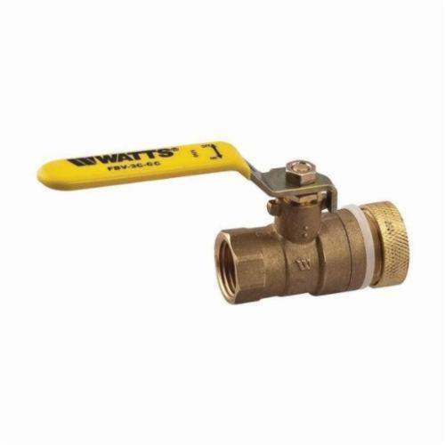 0123477 LFFBV-3 2-Piece Ball Valve With Handle, 3/4 in, Forged Brass Body