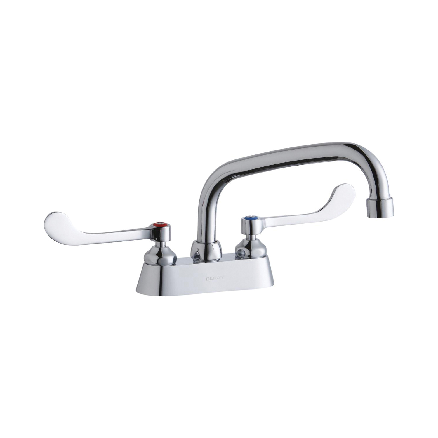 Elkay® LK406AT08T6 Traditional Scrub/Handwash Faucet, Universal, Chrome Plated, 2 Handles, 2.2 gpm