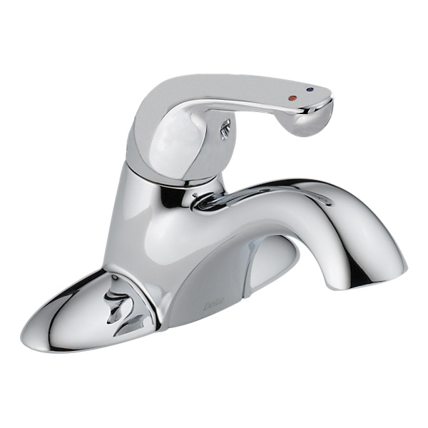 DELTA® 501LF-TGMHDF Centerset Lavatory Faucet, HDF®, Chrome Plated, 1 Handles, 0.35 gpm