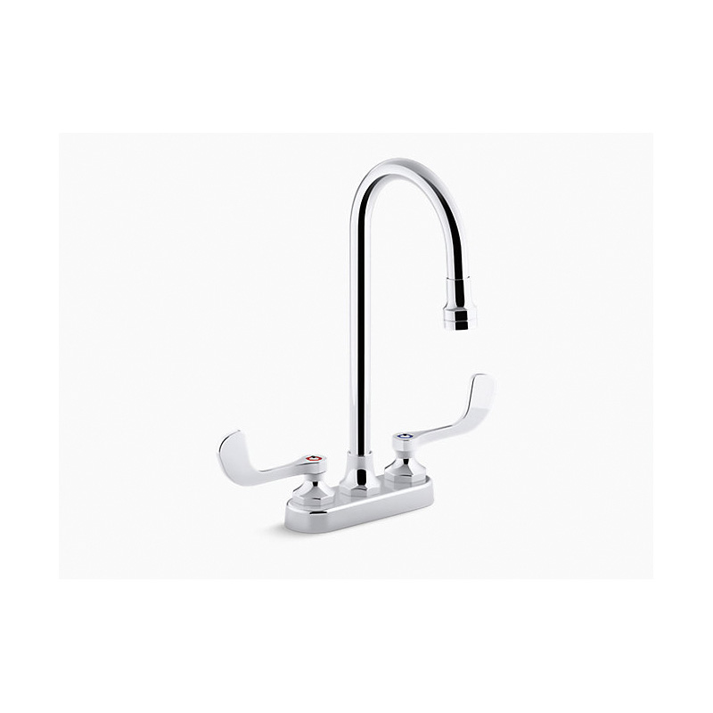 Kohler® K-400T70-5ANL-CP Centerset Bathroom Sink Faucet, Triton™ Bowe®, Polished Chrome, 2 Handles, 0.5 gpm