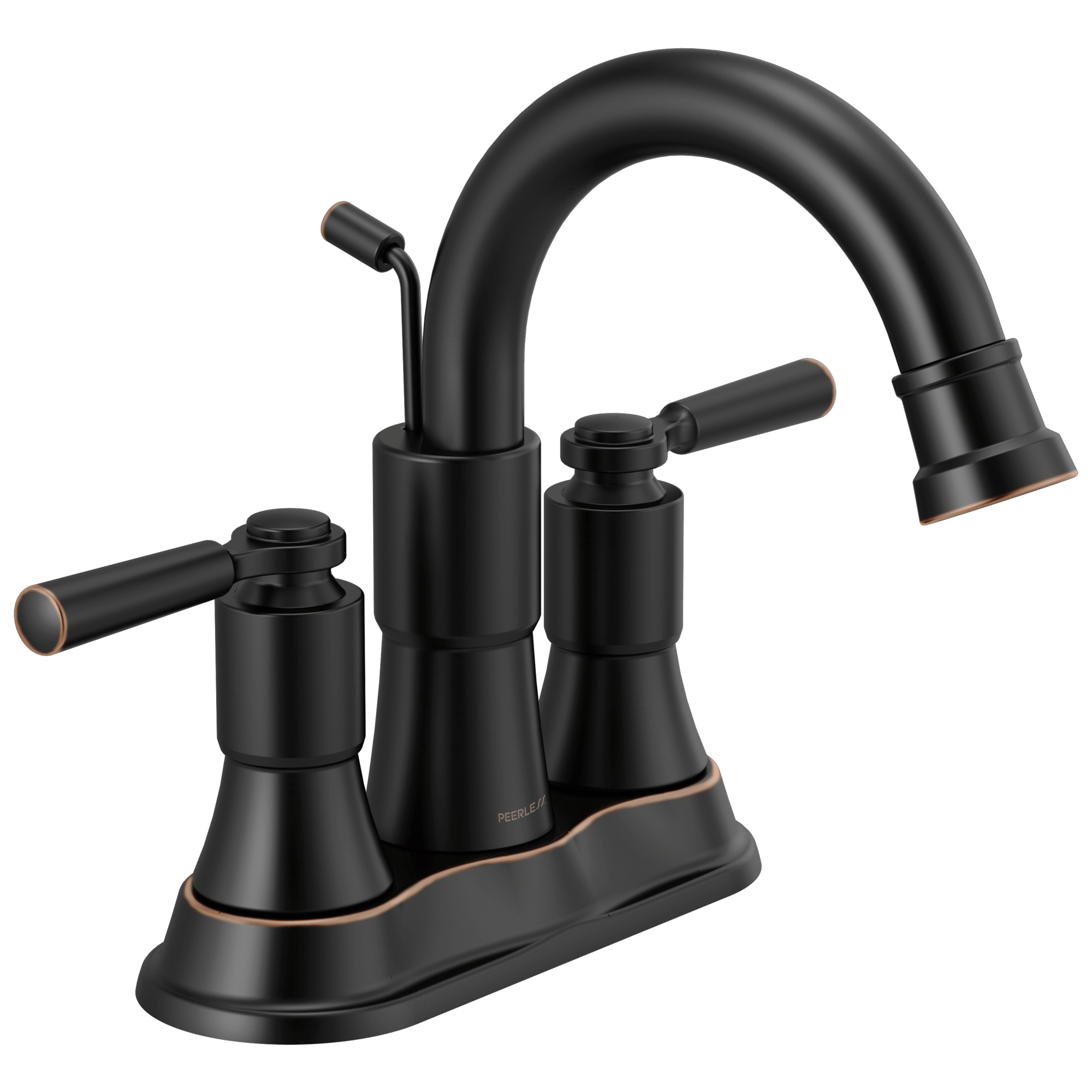 Peerless® P2523LF-OB Centerset Bathroom Faucet, Westchester™, Oil Rubbed Bronze, 2 Handles, Pop-Up Drain, 1 gpm