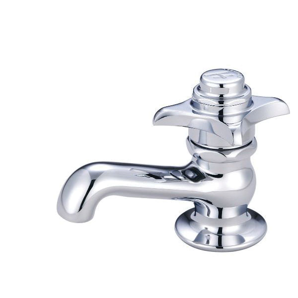Chrome Central Brass 0255 Style Self-Closing Basin Faucet Chrome Central Brass 0255 Style Self-Closing Basin Faucet