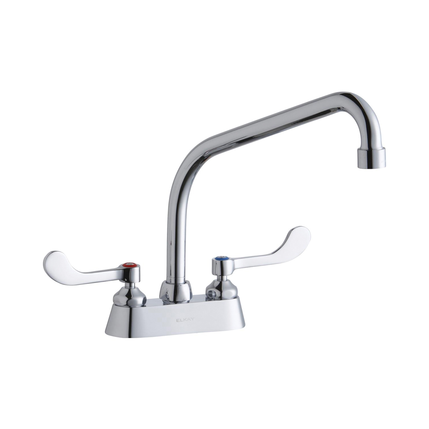 Elkay® LK406HA10T4 Centerset Bathroom Faucet, Chrome Plated, 2 Handles, 1.5 gpm
