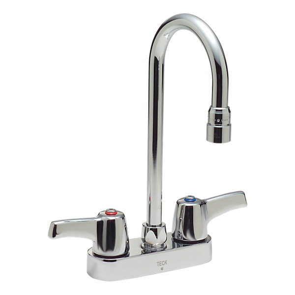DELTA® 27C4943 Heavy Duty Lavatory Sink Faucet, TECK®, Polished Chrome, 2 Handles, 1.5 gpm