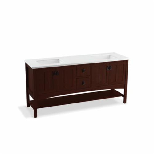 Kohler® 99560-SD-1WG Marabou® Bathroom Vanity Cabinet With Split Top Drawer, Free Standing Mount, Cherry Tweed Cabinet - Discontinued