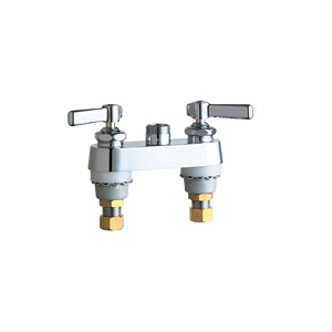 Chicago Faucet® 895-LESXKAB Lavatory Sink Faucet, Chrome Plated, 2 Handles