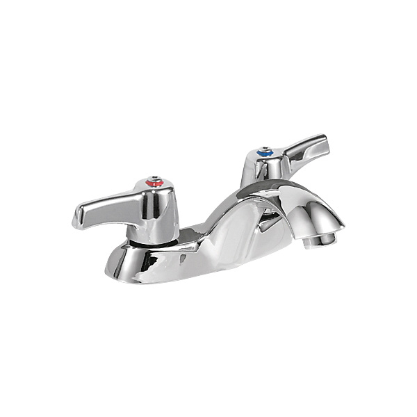 DELTA® 21C143 Heavy Duty Centerset Sink Faucet, TECK®, Polished Chrome, 2 Handles, 1.5 gpm
