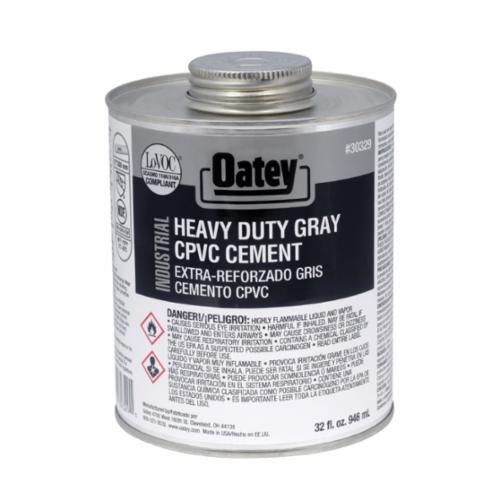 Oatey® 30329 CPVC Industrial Cement, 32 oz, Opaque Liquid, Gray First