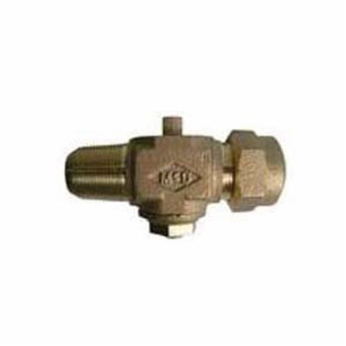 A.Y. McDonald 5182-170, 74701Q Plug Corporation Stop, 1-1/2" Nominal, AWWA/CC x Q CTS Compression End Style