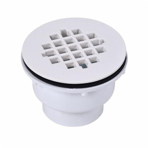Oatey® 42049 102 2Part Shower Drain With Plastic Strainer, 2 in