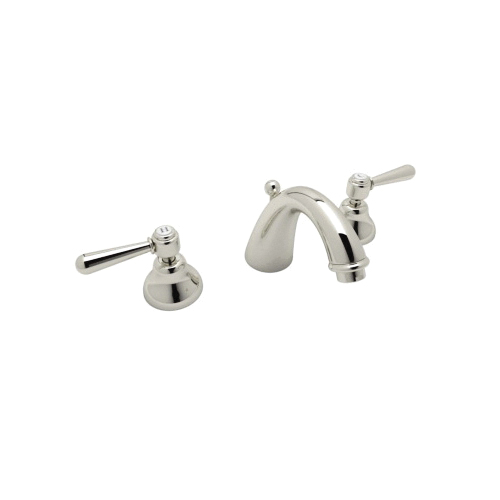 A2707LM-PN-2 Italian Country Bath Verona Widespread Lavatory Faucet, Polished Nickel, Pop-Up Drain