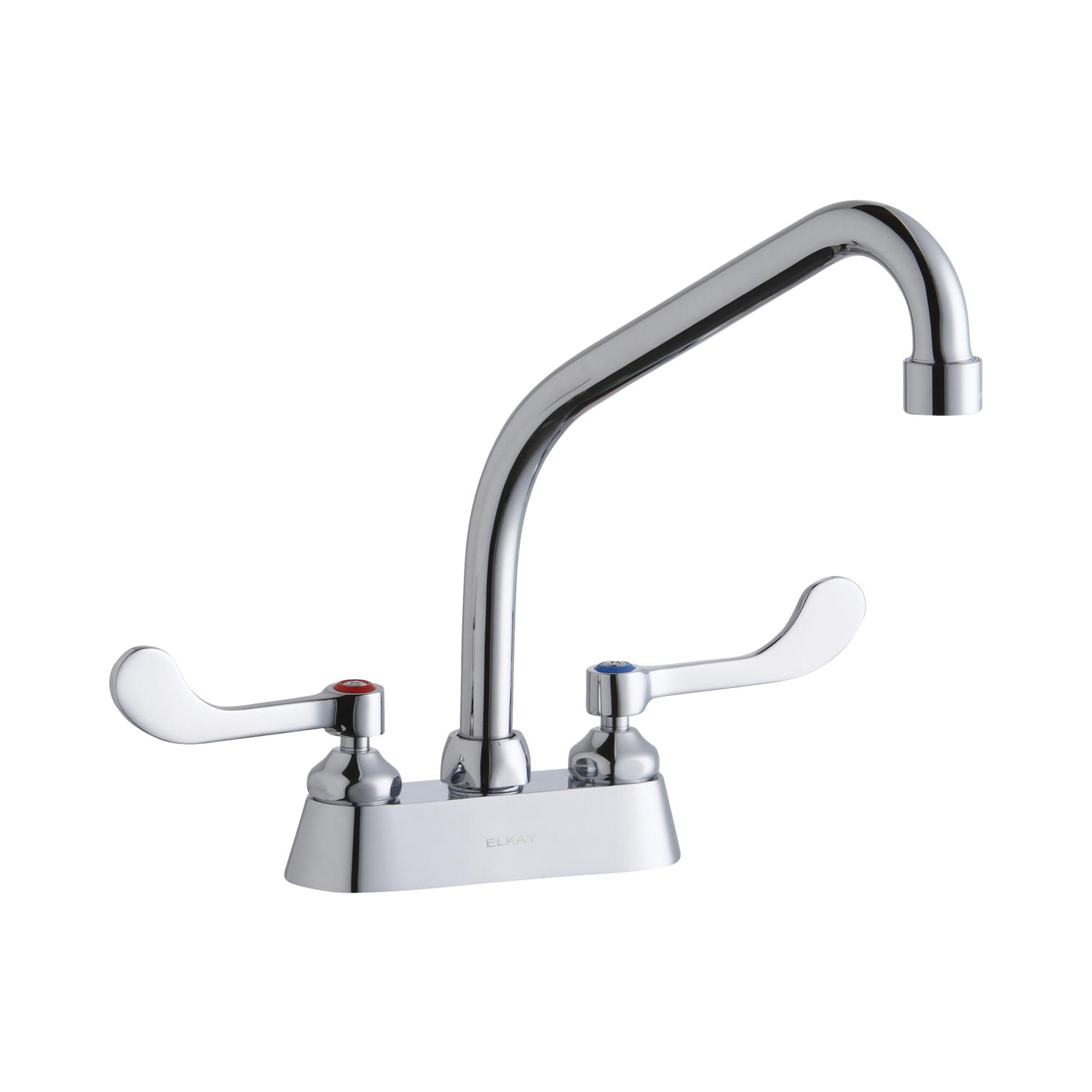Elkay® LK406HA08T4 Centerset Bathroom Faucet, Chrome Plated, 2 Handles, 1.5 gpm