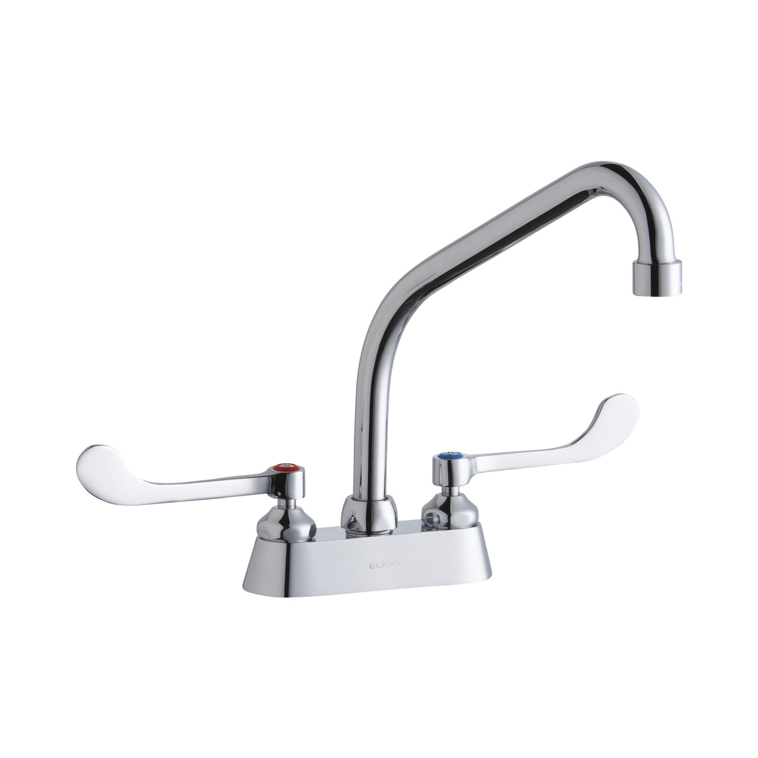 LK406HA08T6 Centerset Bathroom Faucet, Chrome Plated, 2 Handles, 1.5 gpm