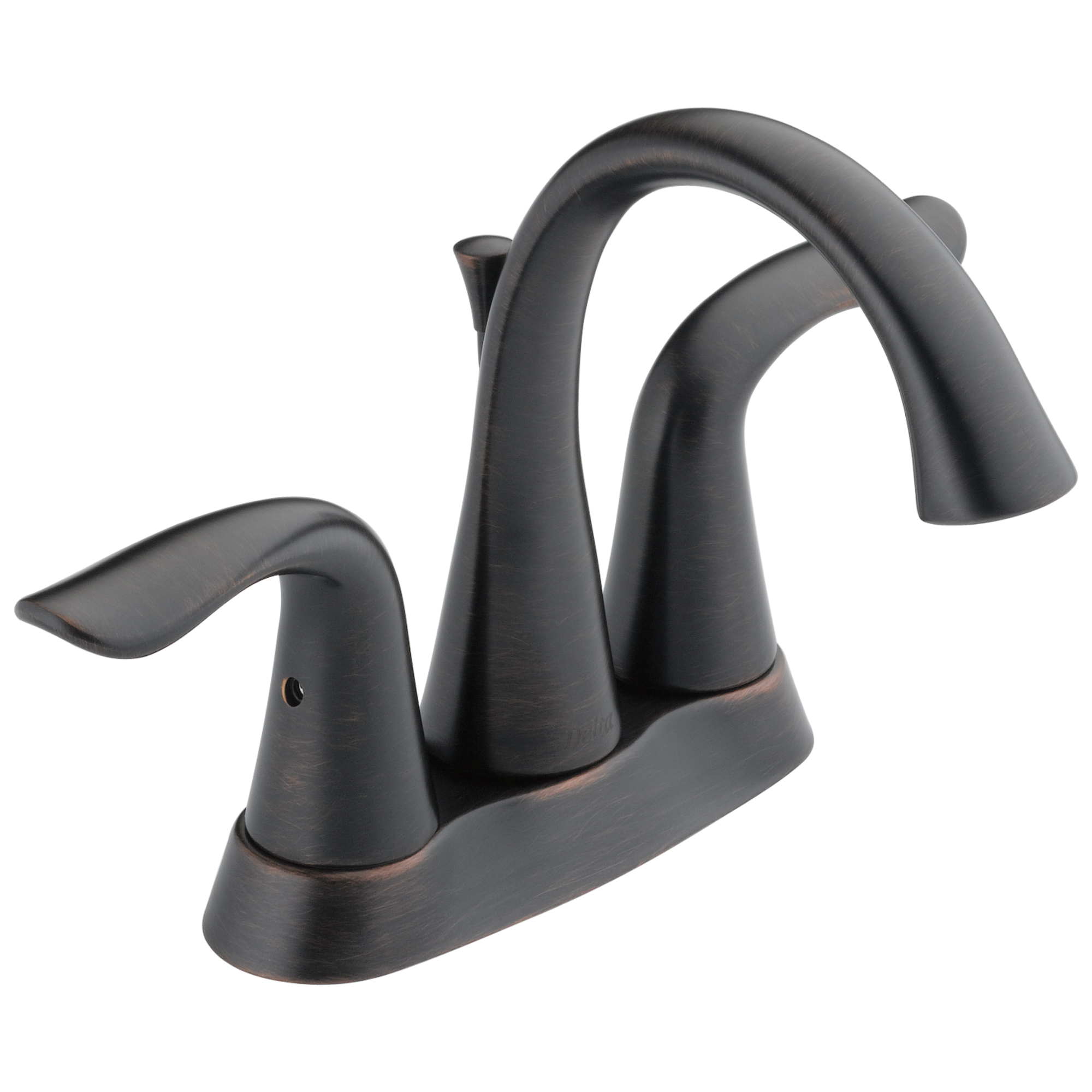 DELTA® 2538-RBMPU-DST Centerset Lavatory Faucet, Lahara®, Venetian Bronze, 2 Handles, Metal Pop-Up Drain, 1.2 gpm
