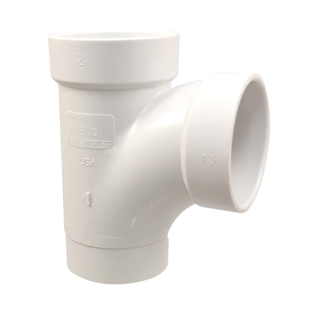 K103060 4811-2 DWV Reducing Sanitary Street Tee, 2x2x1-1/2 in ...