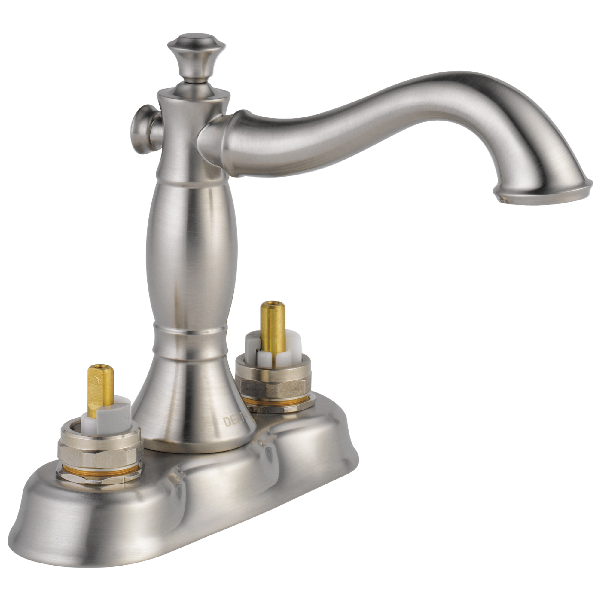 2597LF-SSMPU-LHP Centerset Lavatory Faucet, Cassidy™, Stainless Steel, Pop-Up Drain, 1.2 gpm - Discontinued