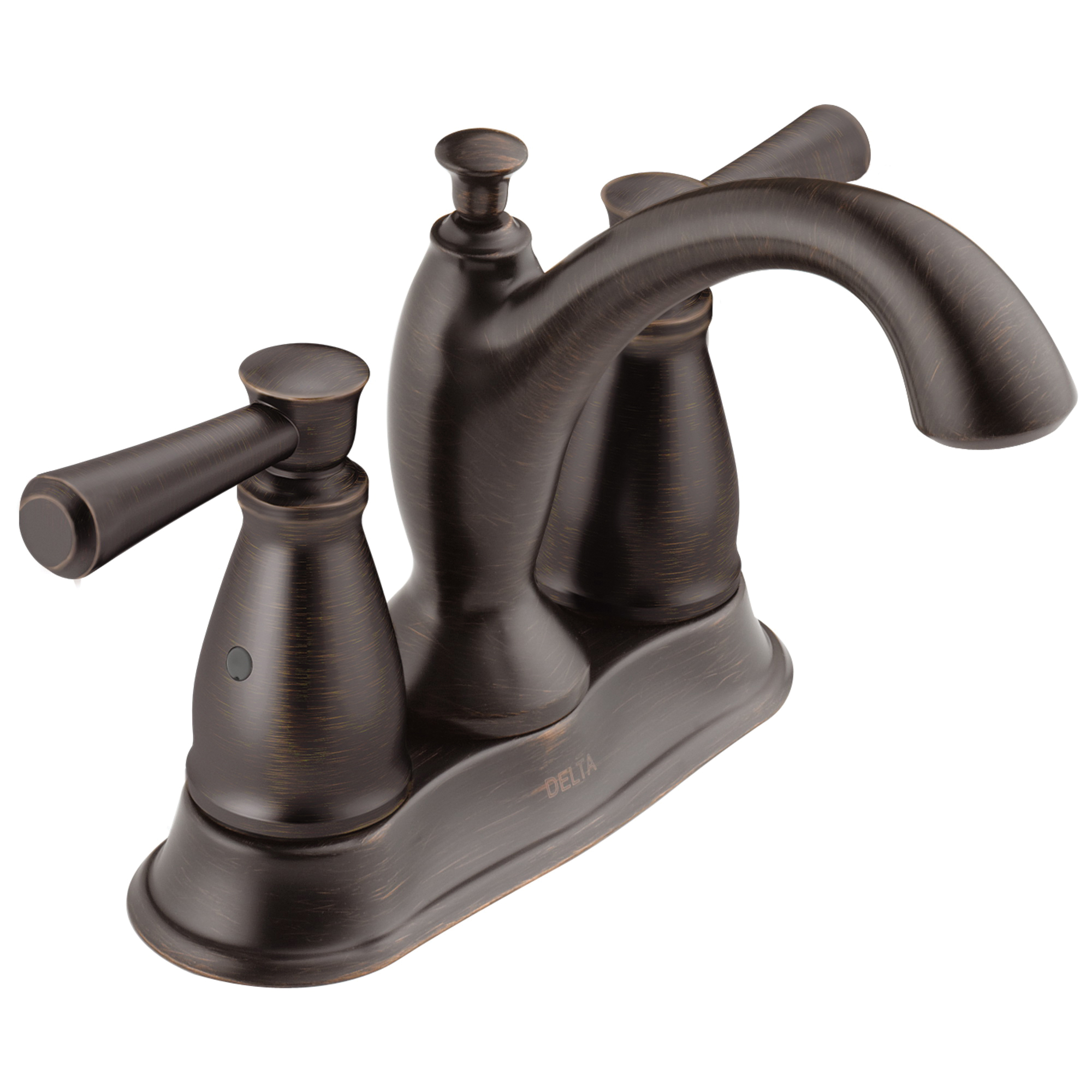 DELTA® 2593-RBTP-DST Tract-Pack™ Centerset Lavatory Faucet, Linden™, Venetian Bronze, 2 Handles, 50/50 Pop-Up Drain, 1.2 gpm