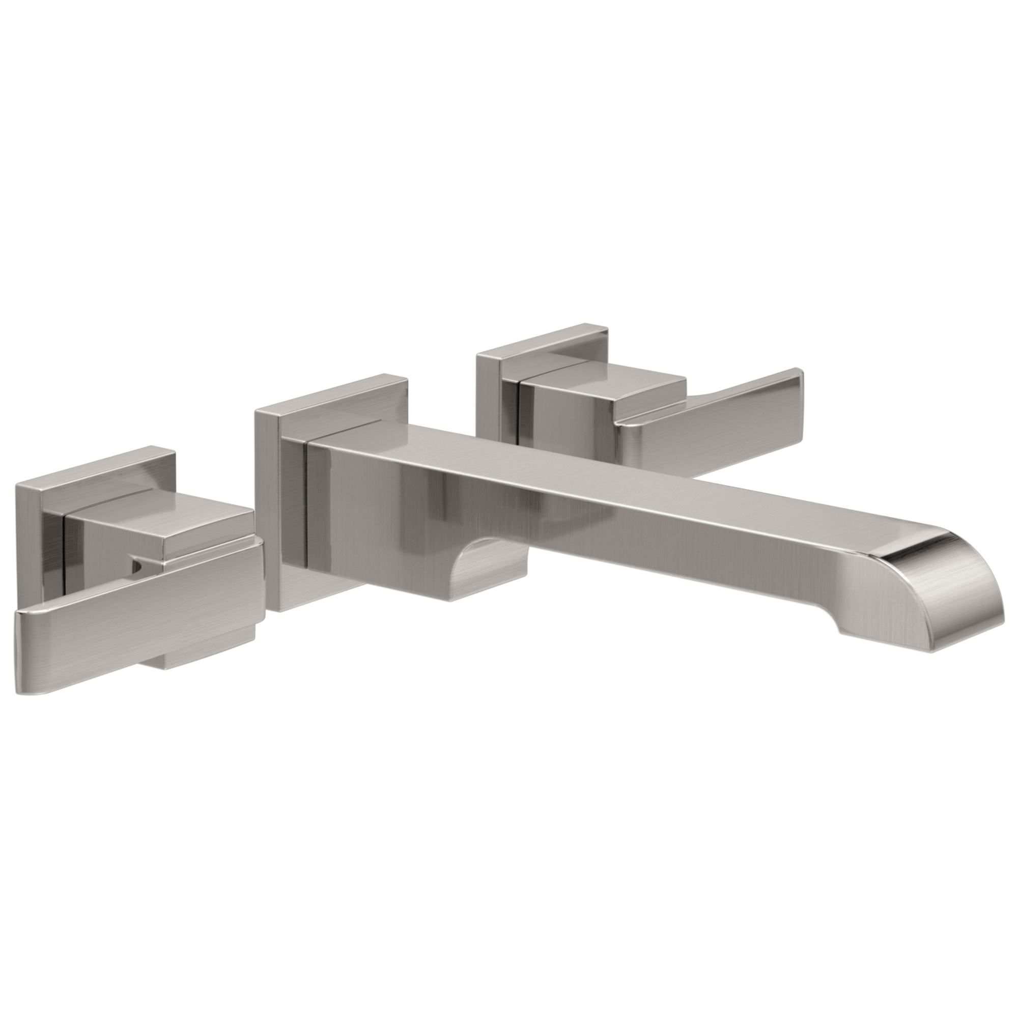 DELTA® T3567LF-SSWL Centerset Lavatory Faucet, Ara®, Stainless Steel, 2 Handles, 1.2 gpm