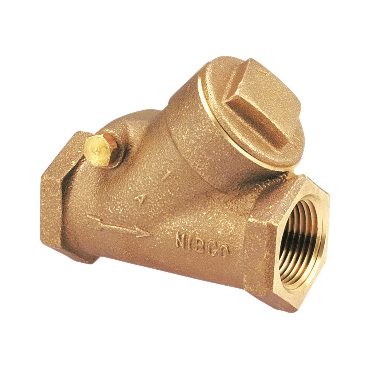 1 American Valve G31 1 Lead-Free Brass Swing Check Valve with FIP Threaded Ends