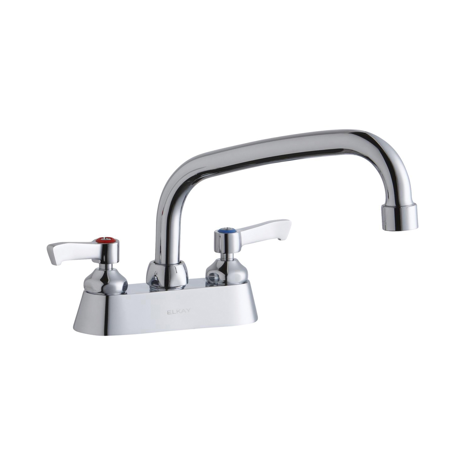 LK406AT08L2 Centerset Bathroom Faucet, Chrome Plated, 2 Handles, 1.5 gpm