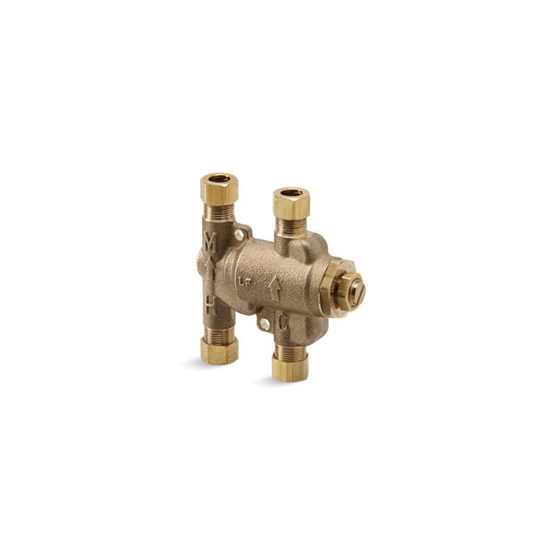 99799-NA Undercounter Thermostatic Mixing Valve, Cast Brass Body