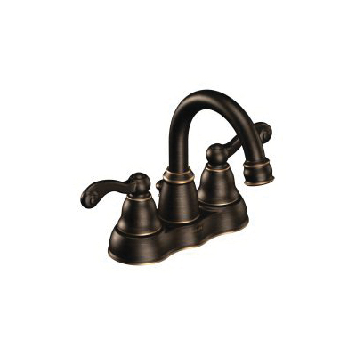 Moen® WS84003BRB Centerset Bathroom Faucet, Traditional®, Mediterranean Bronze, 2 Handles, 50/50 Pop-Up Drain, 1.2 gpm