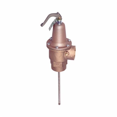 0344276 340, 340-150210 Automatic Reseating Temperature/Pressure Relief Valve, 1-1/2 in, Bronze Body