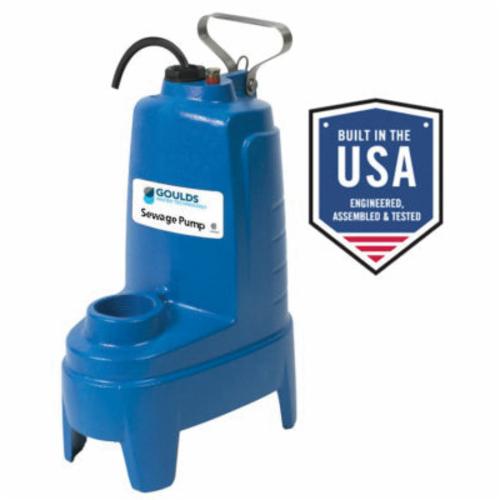 Goulds PS41P1 PS Series Sewage Pump, 0.4 hp, 115 VAC, 2 in NPT Outlet