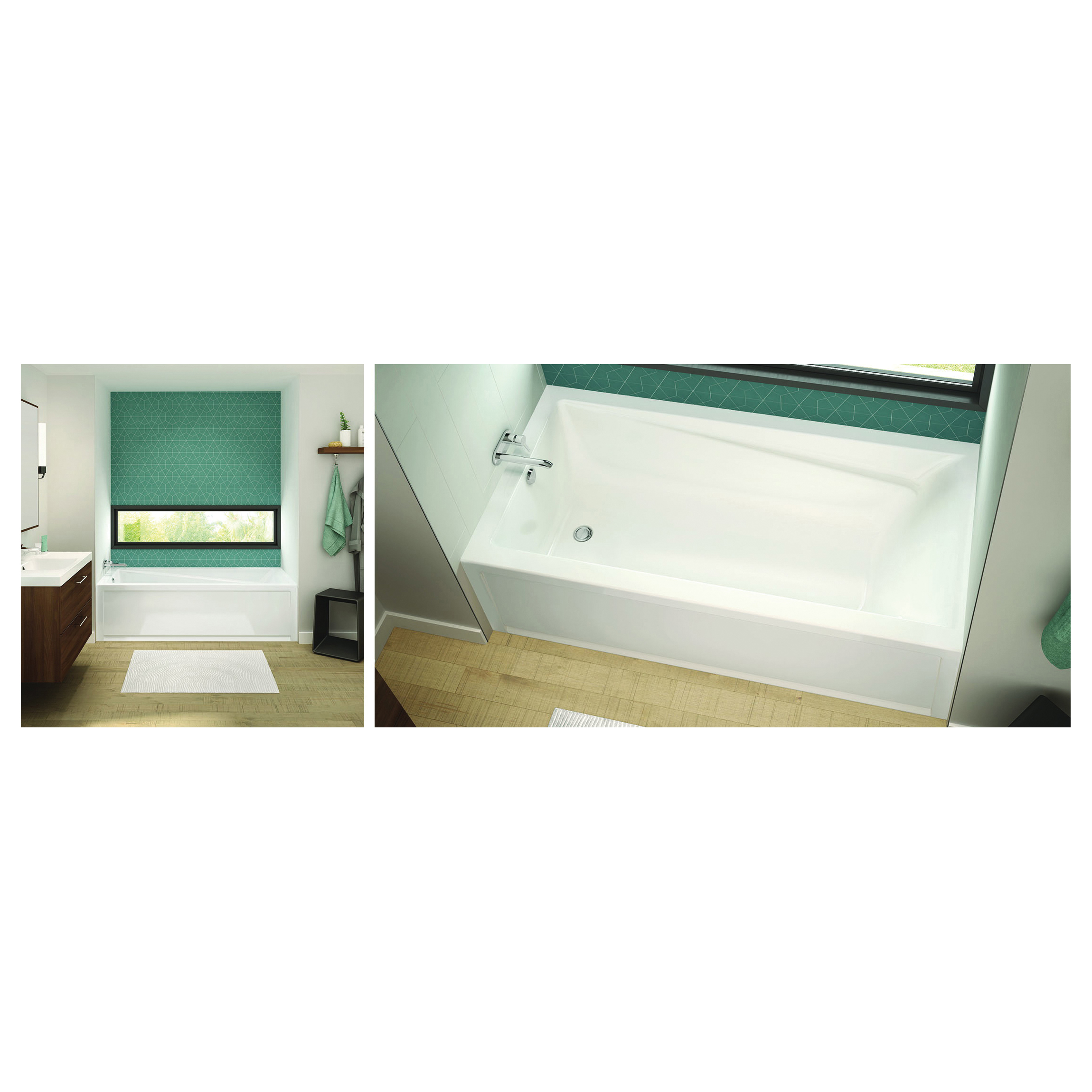 MAAX® 106173L000001 Exhibit 6036 IFS AFR Bathtub with Armrest