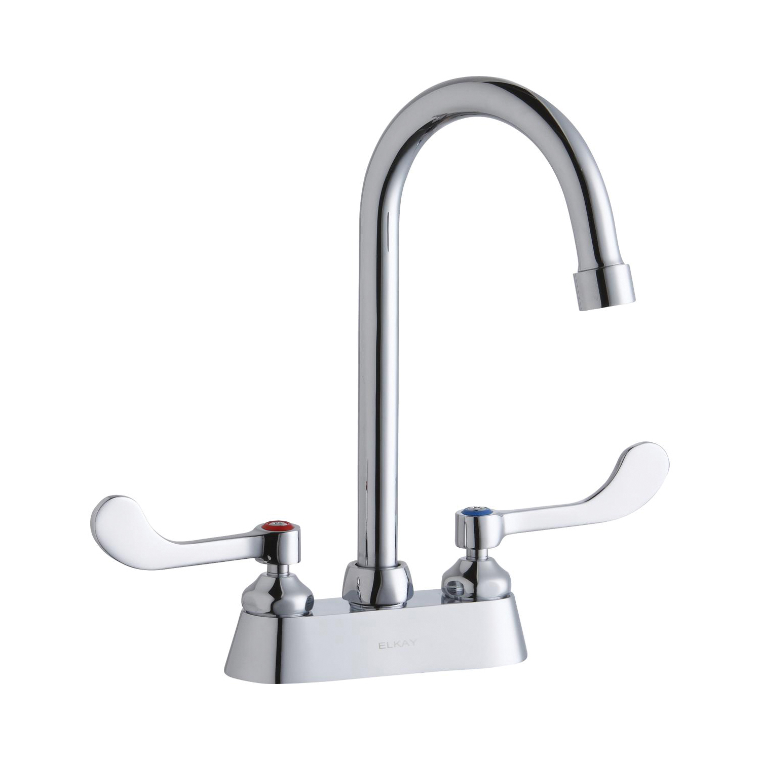 Elkay® LK406GN05T4 Centerset Bathroom Faucet, Chrome Plated, 2 Handles, 1.5 gpm