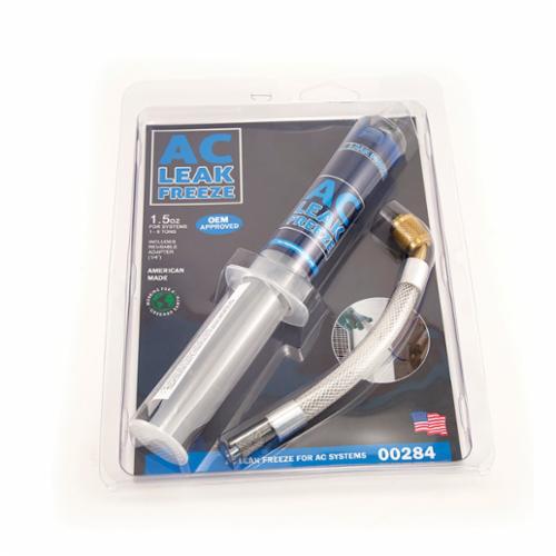 AC Leak Freeze® 45312 Leak Sealant With 1/4 in Adapter, 1.5 oz Cartridge, Oil, Blue, 0.85 to 0.88