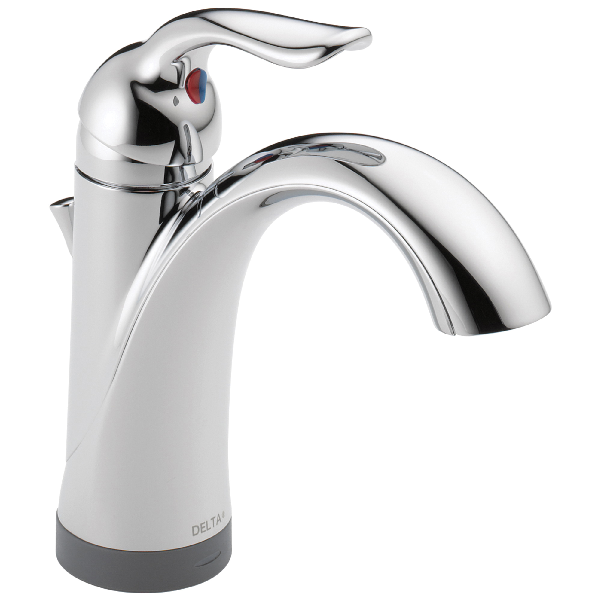 DELTA® 538T-DST Centerset Lavatory Faucet, Lahara®, Chrome Plated, 1 Handles, Plastic Pop-Up Drain, 1.2 gpm