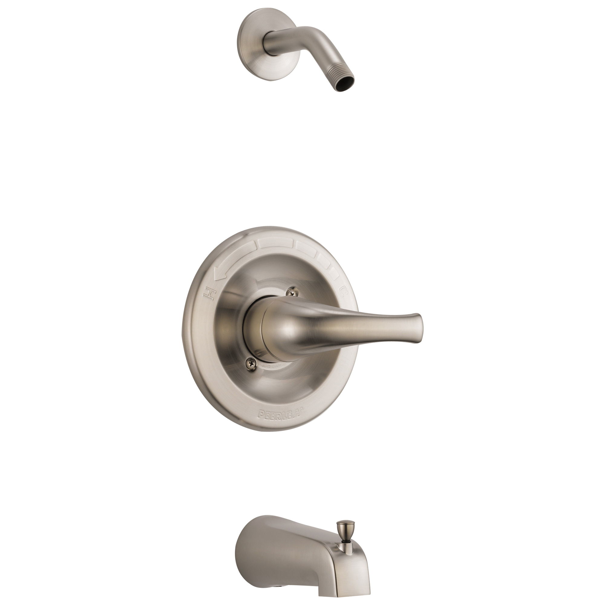 Peerless Ptt1773 Bnlhd Choice 1 Function Tub And Shower Trim 1 5 Gpm Shower Hand Shower Yes No No Brushed Nickel First Supply Peerless Ptt1773 Bnlhd Choice 1 Function Tub And Shower Trim 1 5 Gpm Shower Hand Shower Yes No No Brushed Nickel First Supply