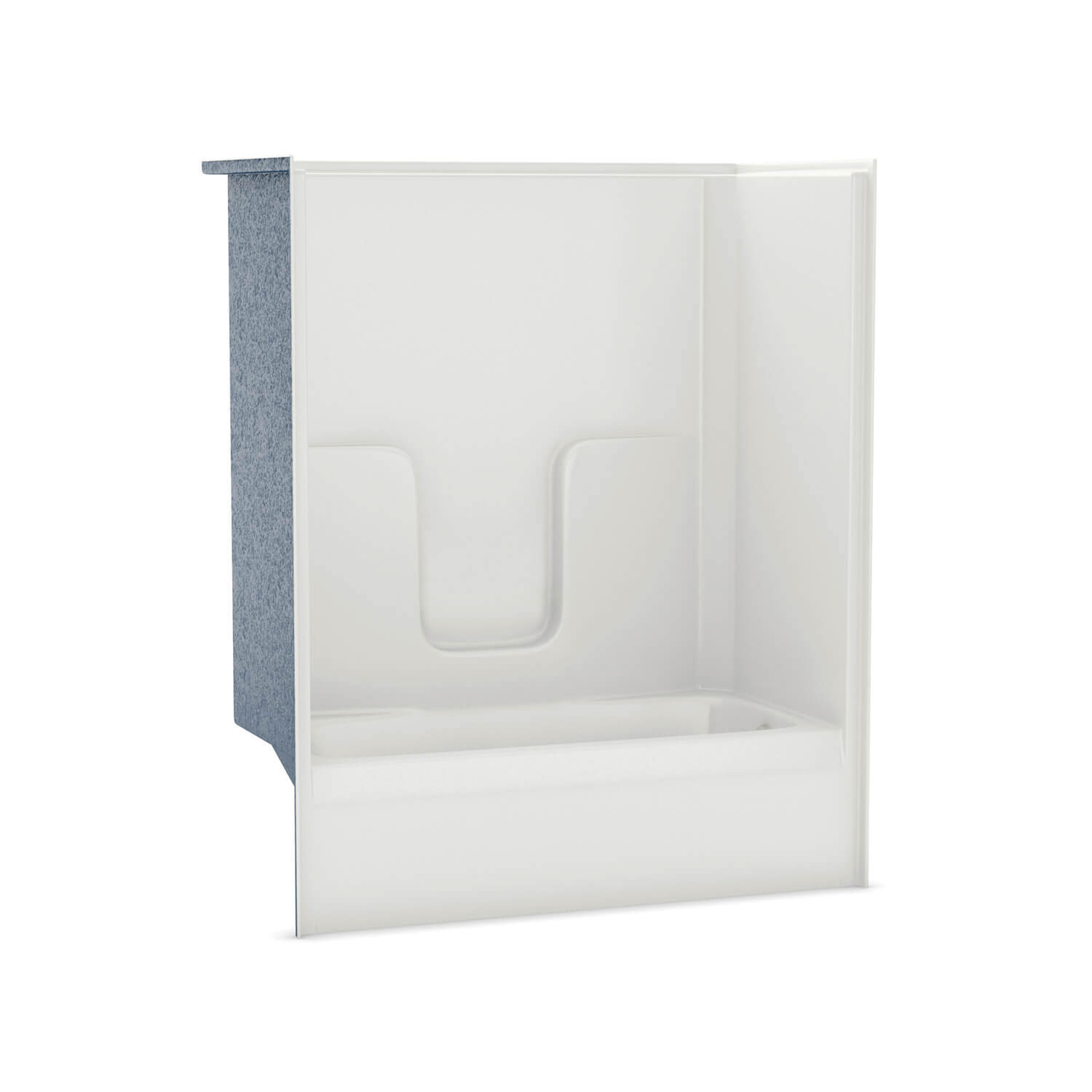 141000L000002 CM 60 1Piece TubShower Without Seat, Fiberglass, Gel