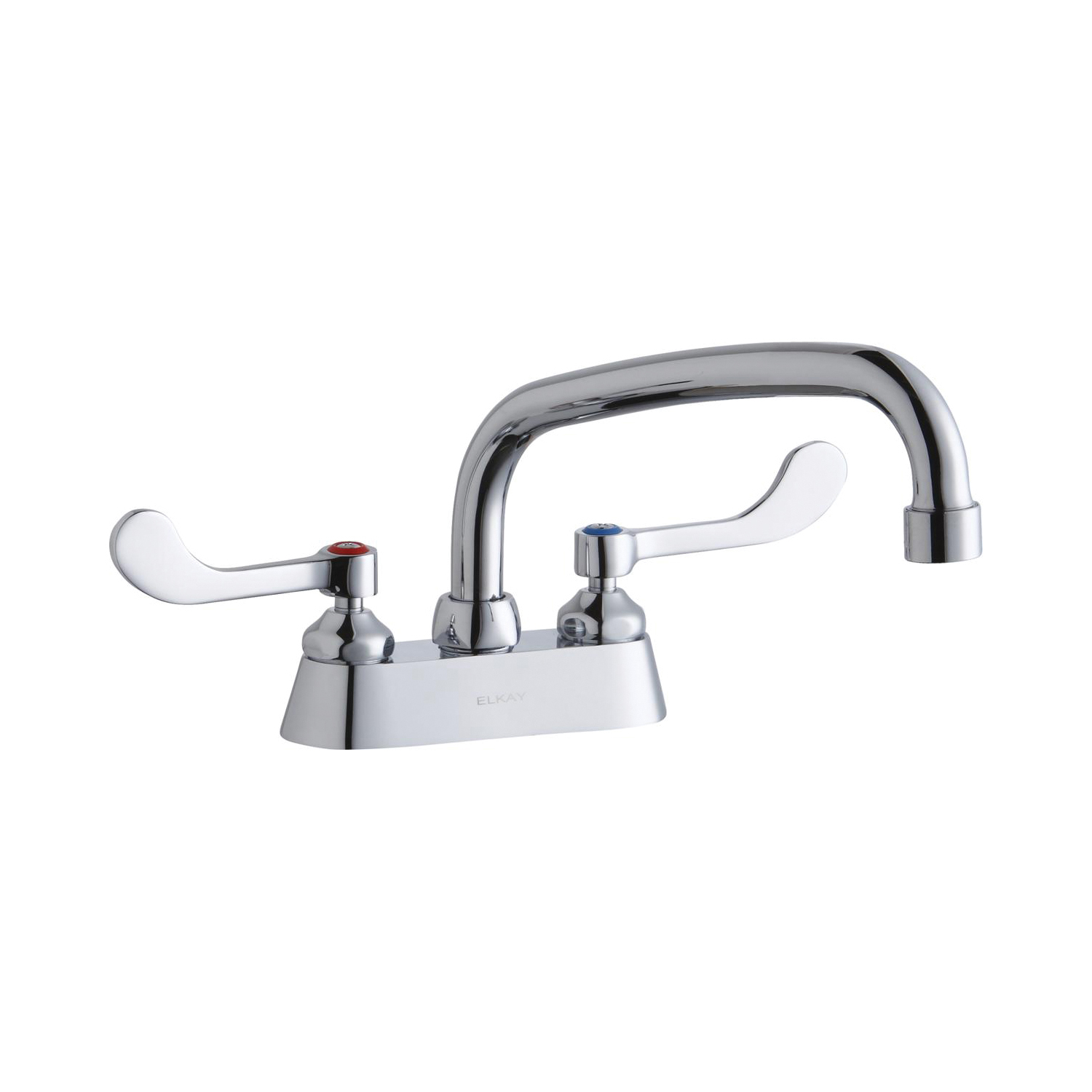 Elkay® LK406AT08T4 Centerset Bathroom Faucet, Chrome Plated, 2 Handles, 1.5 gpm
