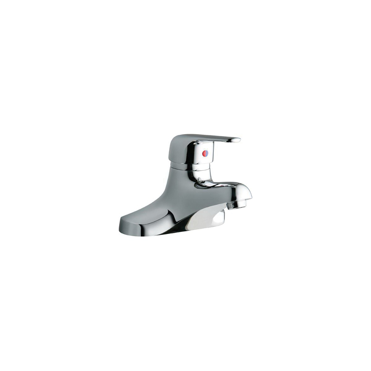 Elkay® LK422L4 Centerset Lavatory Faucet, Chrome Plated, 1 Handles, 0.5 gpm