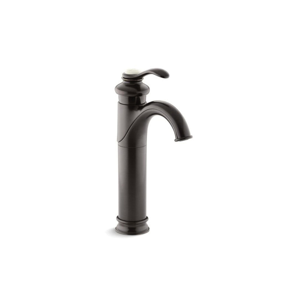 12183-2BZ Tall Bathroom Sink Faucet, Pop-Up Drain, Oil Rubbed Bronze