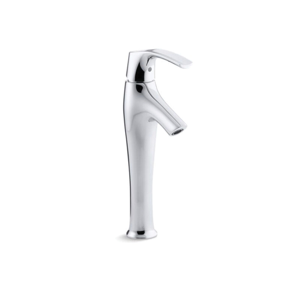 19774-4-CP Tall Bathroom Sink Faucet, Touch-Activated Drain, Polished Chrome