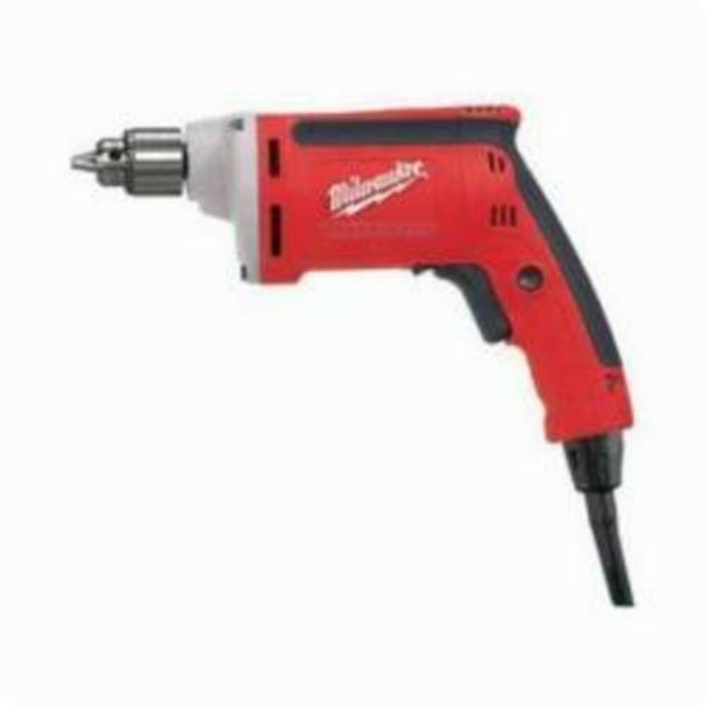 Milwaukee® 0101-20 Magnum™ Grounded Electric Drill, 1/4 in Keyed Chuck, 120 VAC, 4000 rpm, 10-13/64 in OAL, Tool Only