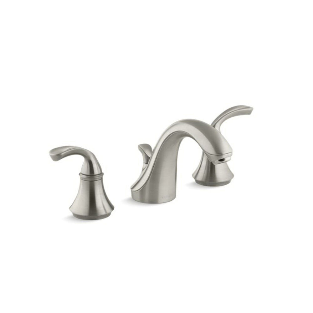 10272-4-BN Forte® Widespread Bathroom Sink Faucet, Vibrant® Brushed Nickel, Pop-Up Drain