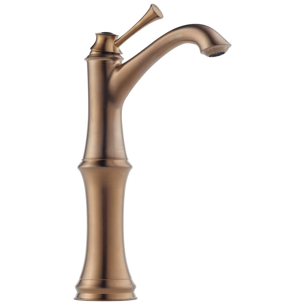 65105LF-BZ Baliza® Vessel Lavatory Faucet, Brilliance® Brushed Bronze, Grid Strainer Drain